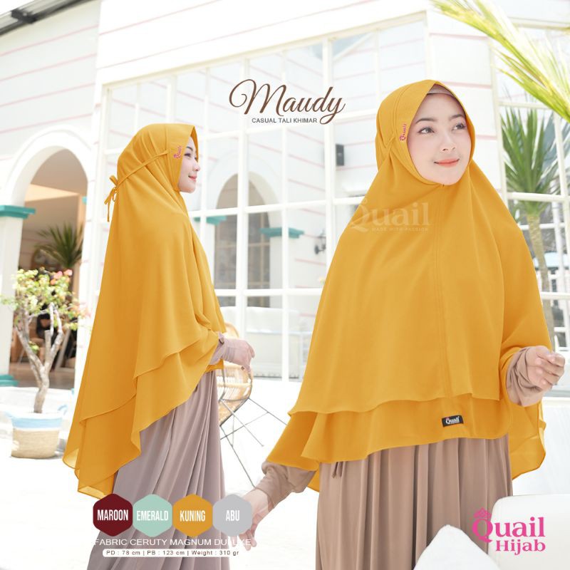 Hijab Instan Syari Bergo Khimar Quail MAUDY