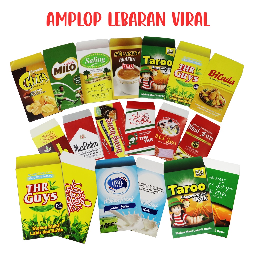 

AMPLOP LEBARAN UNIK. GRATIS PEREKAT. 1 PACK ISI 8 AMPLOP TANPA MINIMAL ORDER