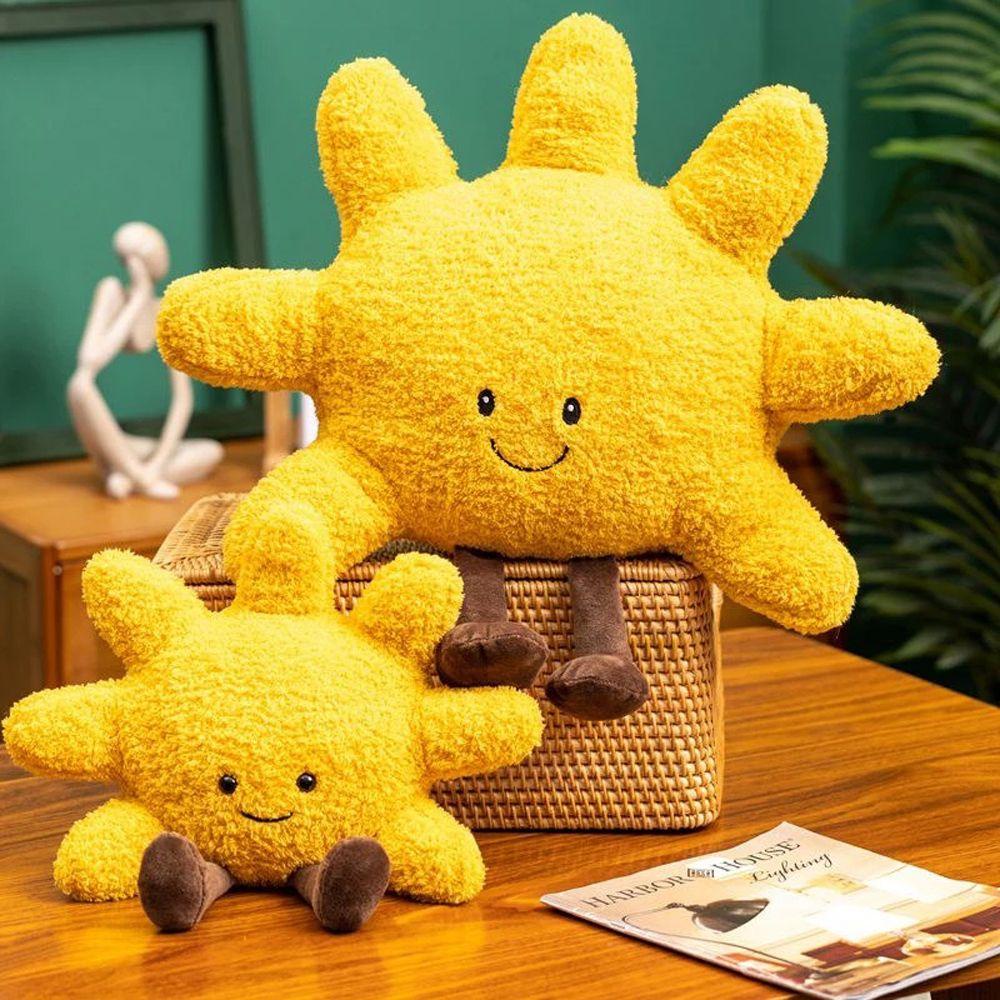 Lanfy Mainan Boneka Bantal Bentuk Matahari Bahan Plush Untuk Anak