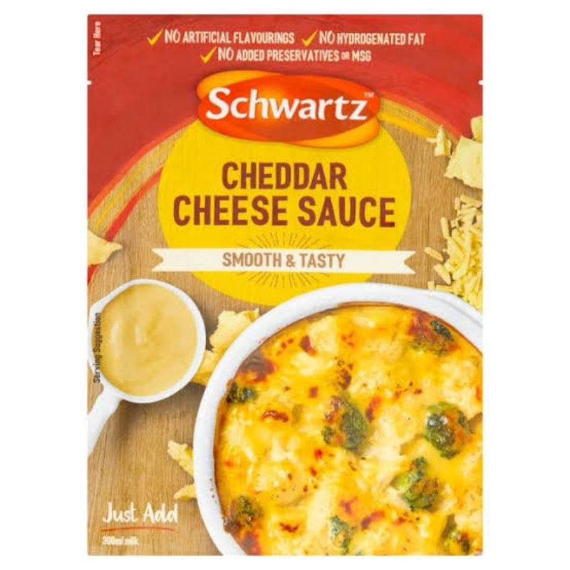 

SCHWARTZ CHEDDAR CHEESE SAUCE 40GR