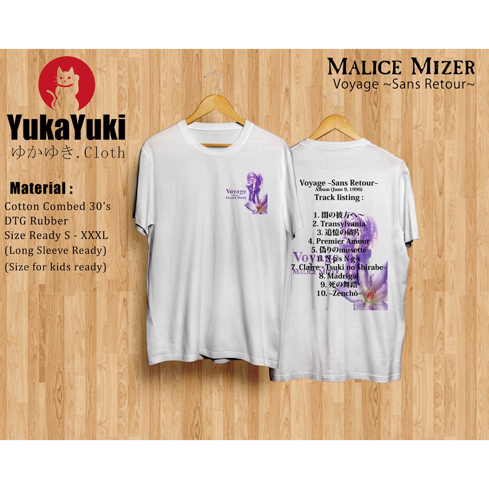 Kaos Malice Mizer Voyage Sans Retour Shopee Indonesia