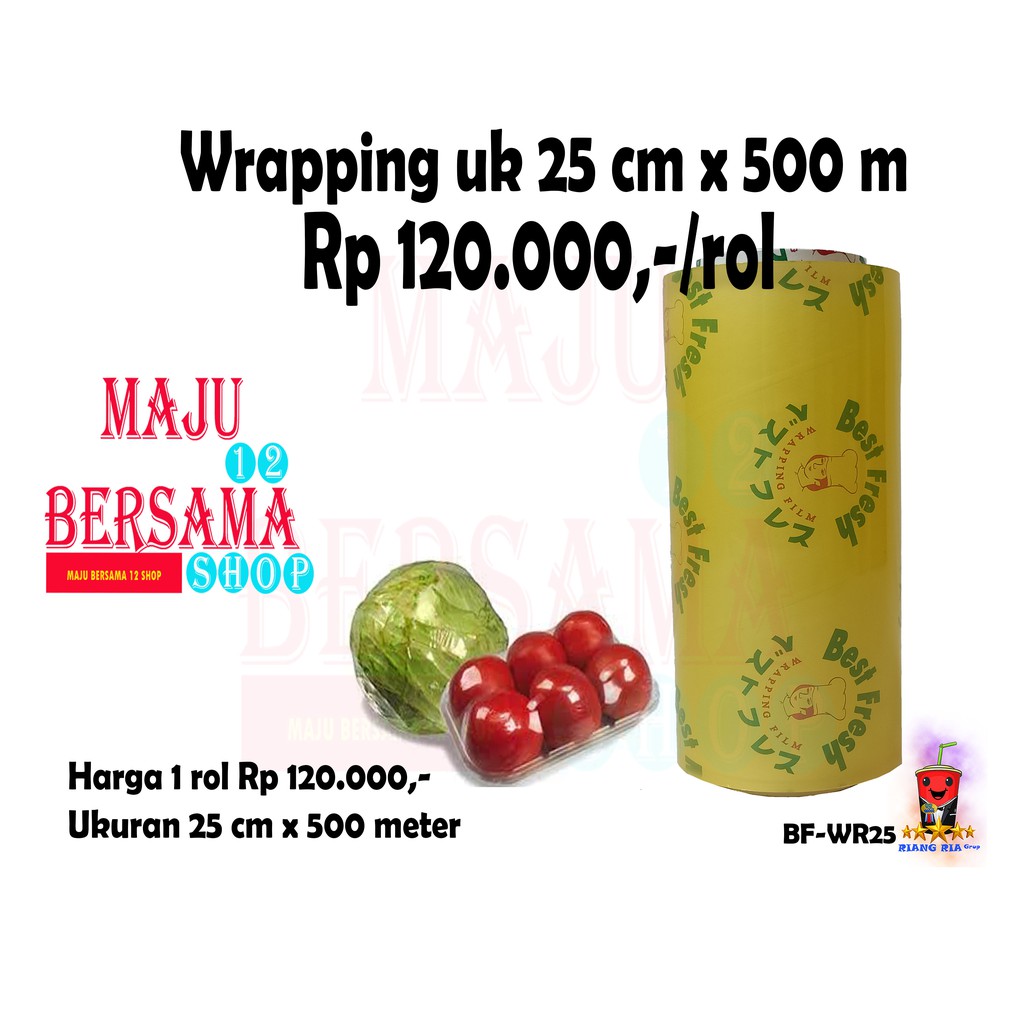 PLASTIK WRAPPING BUAH 25 CM BEST FRESH FOOD GRADE UKURAN