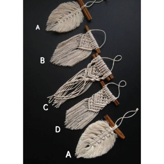 READY STOK) macrame hiasan dinding mini / macrame wall hanging/DEKORASI RUMAH