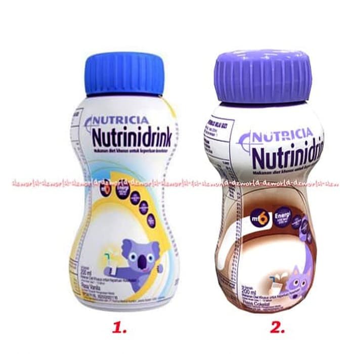 dzw3080 Nutricia Nutrinidrink UHT 200ml Rasa Vanilla Coklat Susu Bayi Nutrini