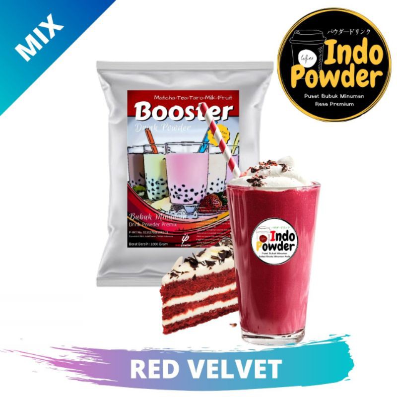 

Bubuk minuman indopowder Rasa red velvet