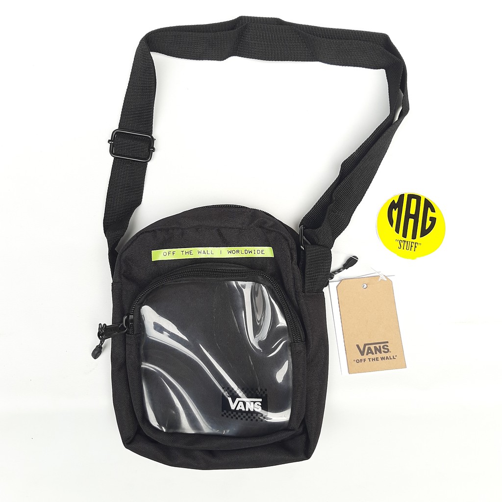 Tas Selempang Pinggang Bagu Pria Wanita Sling Bag AP Neon Crush Crossbody Black Original