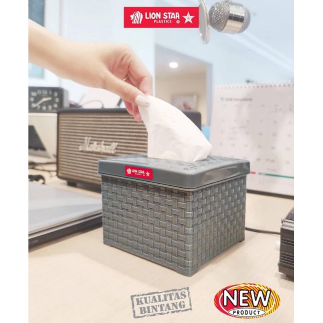 Lion Star Kotak Tisu Rato Square Tissue Dispenser TR-11 . tempat tisu