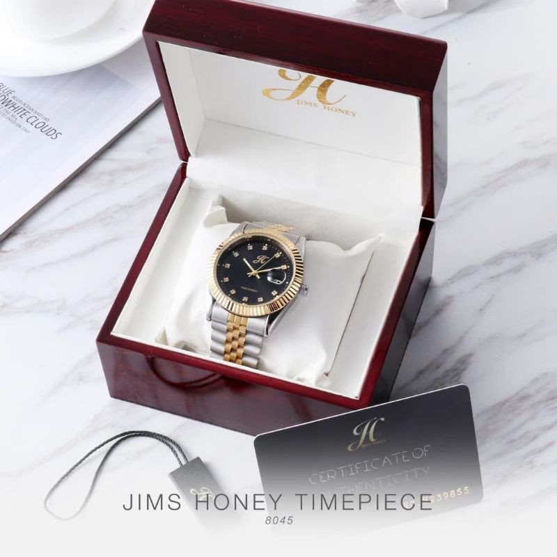 JIMS HONEY 8045 jam tangan couple pasangan pria wanita analog