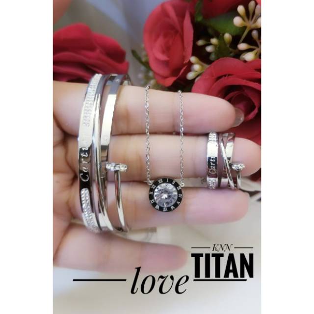 SET TITANIUM CARTIER