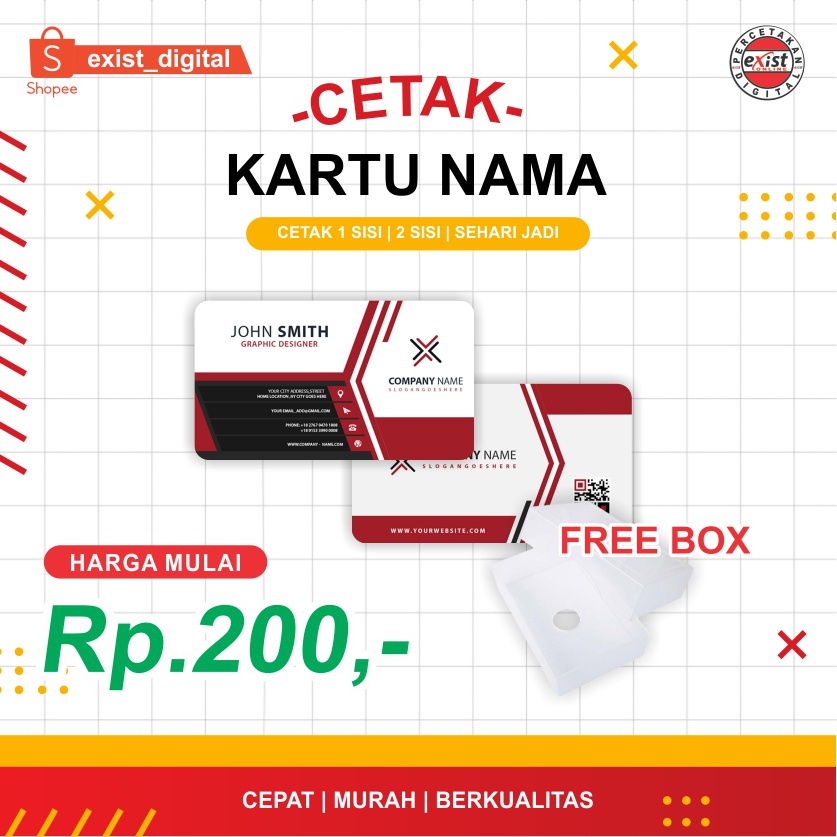 

Cetak Kartu Nama Custom