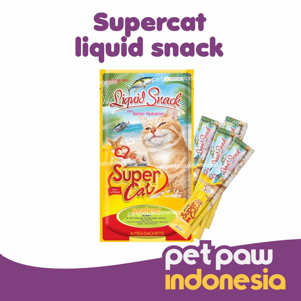 Jual Snack Kucing Super Cat Liquid Snack Satuan 15gr Shopee Indonesia