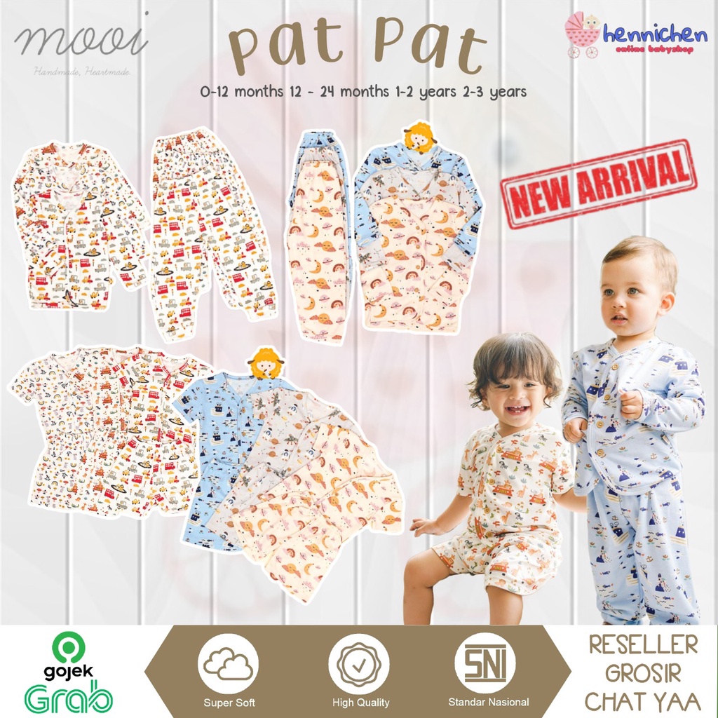 PROMO 7.7 PROMO BAJU LEBARAN MURAH Setelan Piyama Panjang Setelan Piyama pendek Premium Patpat by MOOI piyama anak baju tidur anak 0-3 tahun