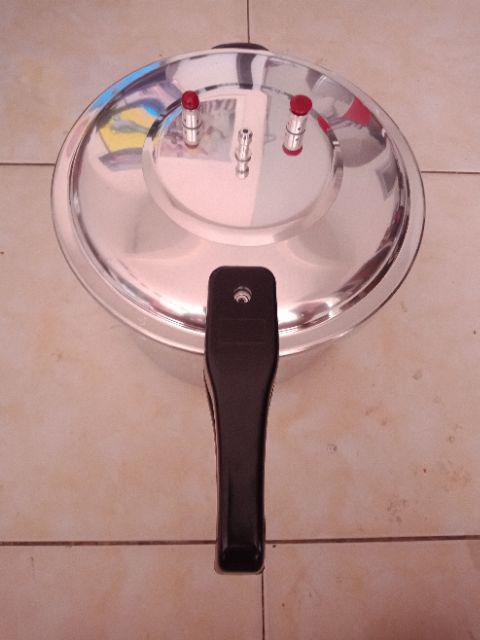 Happy Call Panci Presto 8 Liter Aluminium Belly (pinggang) Dengan Saringan Pengukus