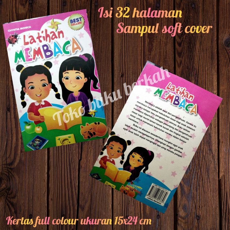 buku latihan membaca chyntia monica 32 halaman (15×24cm)