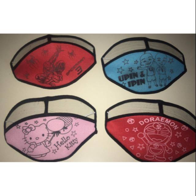 Masker mika anak masker motif anak masker mika motif untuk anak masker non medis anak