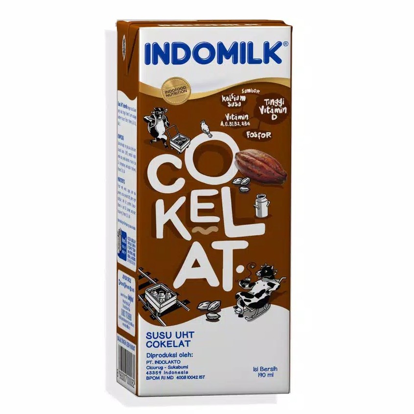 

Indomilk Susu UHT Rasa Cokelat 190 ml