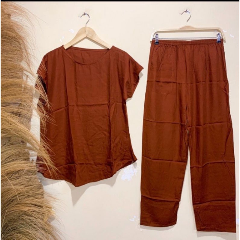 BabyDoll lengan pendek celana panjang