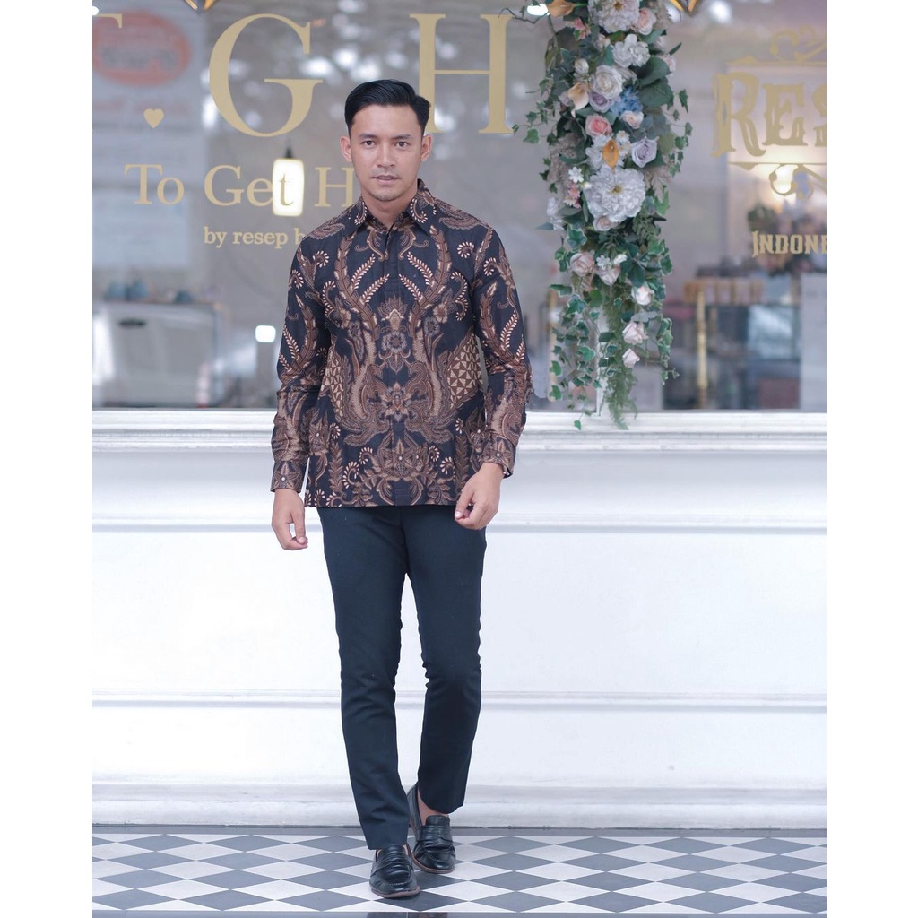 Cuci Gudang !!! Kemeja Batik Pria Lengan Panjang Aneka Motif 1