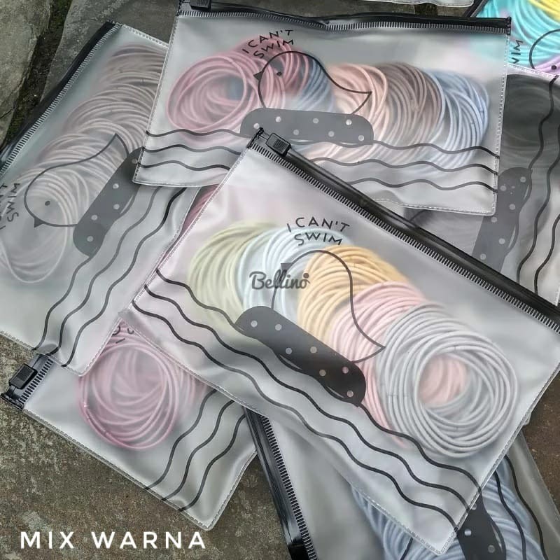 Ikat Rambut Style Korea Isi Banyak 100pcs Dengan Pouch Elastis Kunciran Rambut Wanita Murah Meriah