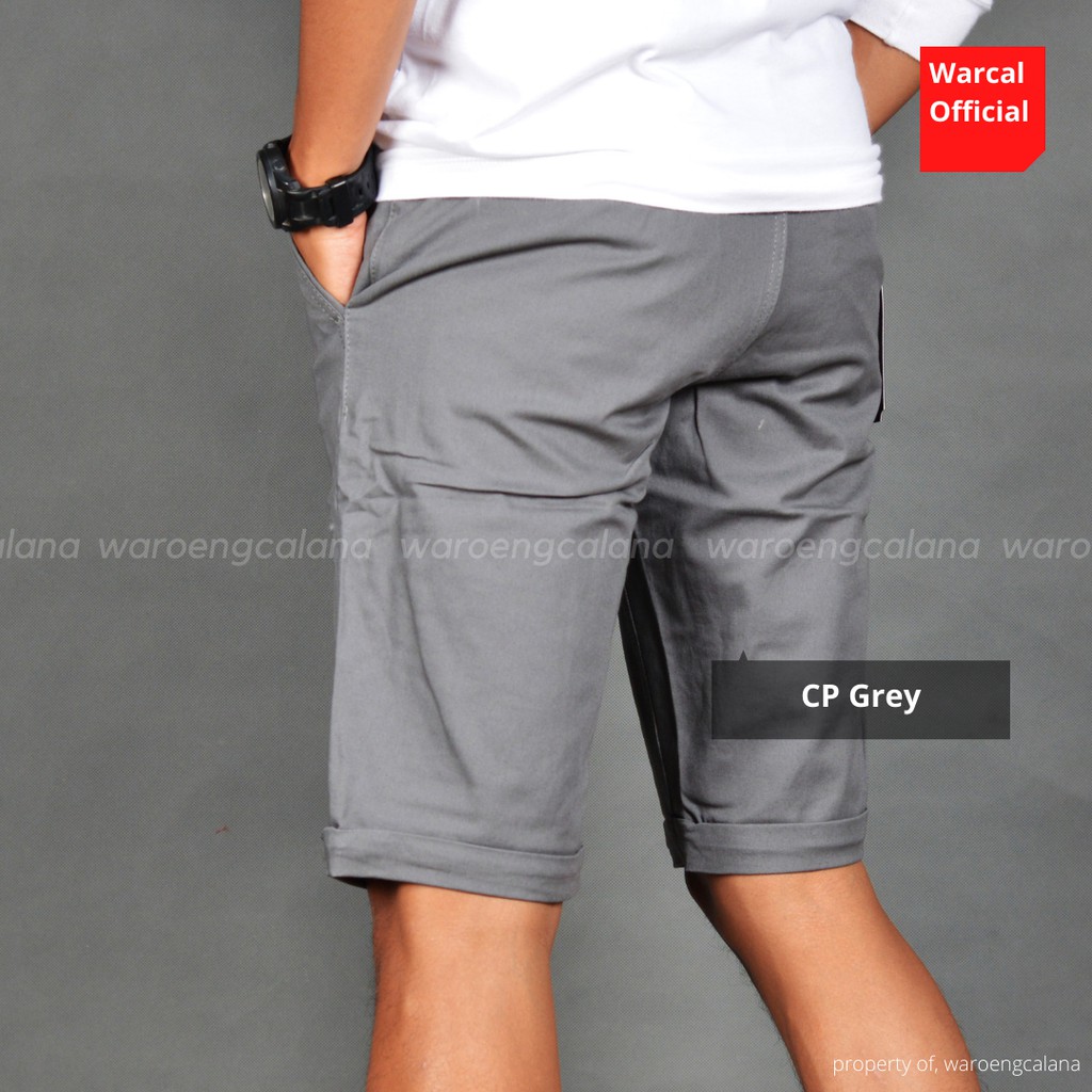 Celana Pendek Pria Chino Pants Grey