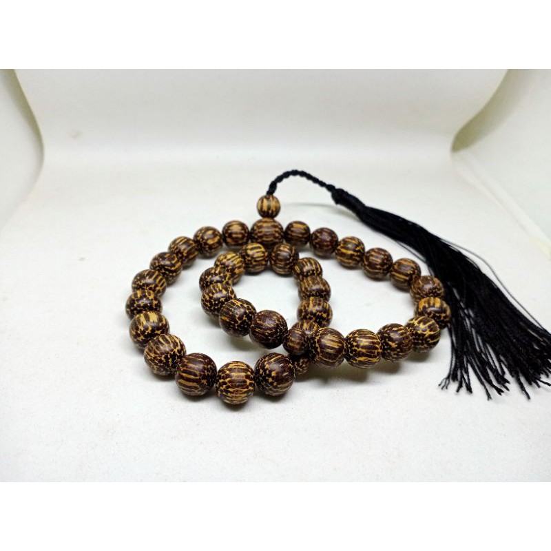 tasbih 33 kayu liwung macan 10 mm