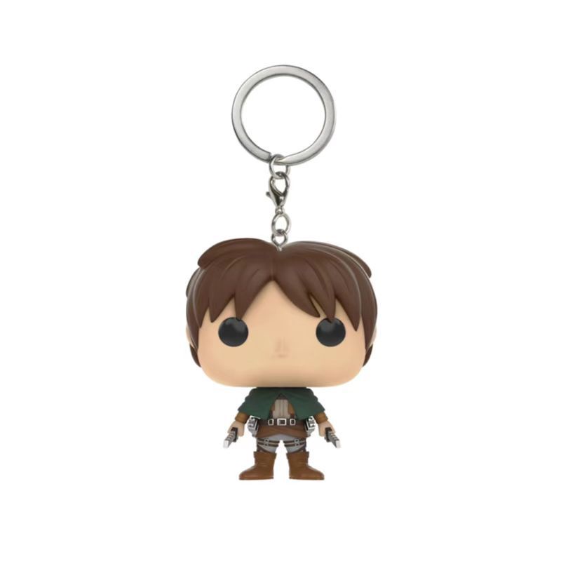 Gantungan Kunci Boneka Anime Attack on Titan Funko POP Levi Eren Jager Annie Reinhardt Bahan PVC Untuk Hadiah Pria