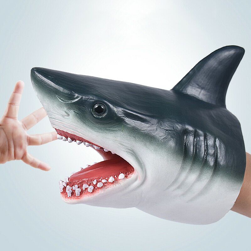 New Shark Head Hand Puppet Soft Kids Toy Gift Great Decoration Glove Funny Toys Educational toys