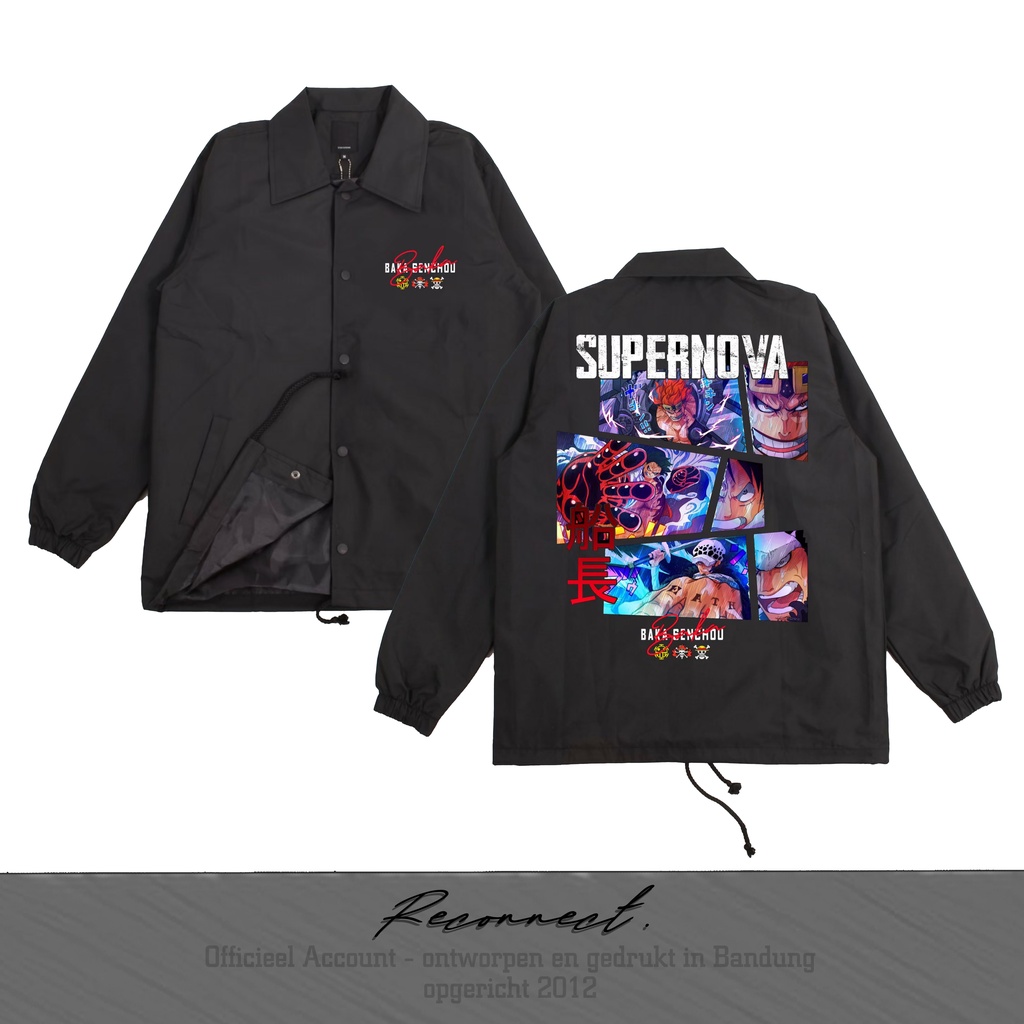 Reconnect Coach Jacket One Piece Baka Senchou Supernova - Unisex Waterproof