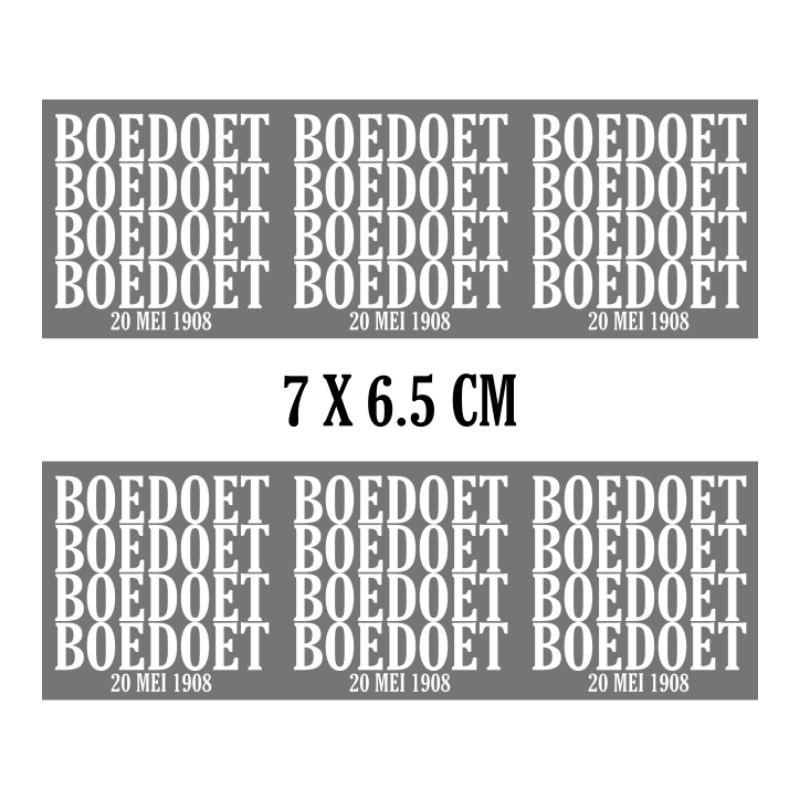 

Stiker Boedoet 20 MEI 1908