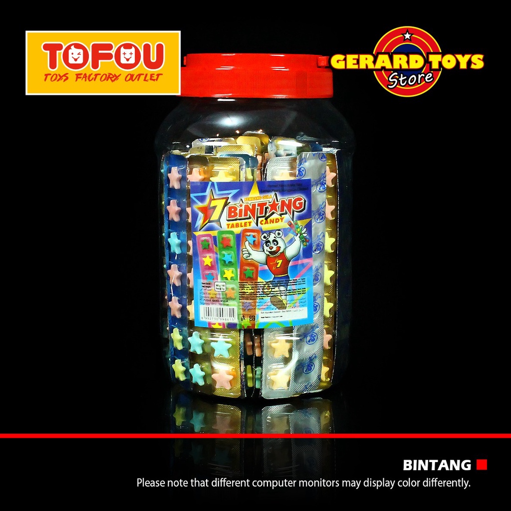 

Permen Bintang Tablet Candy Toples isi 100pcs MURAH BANGET