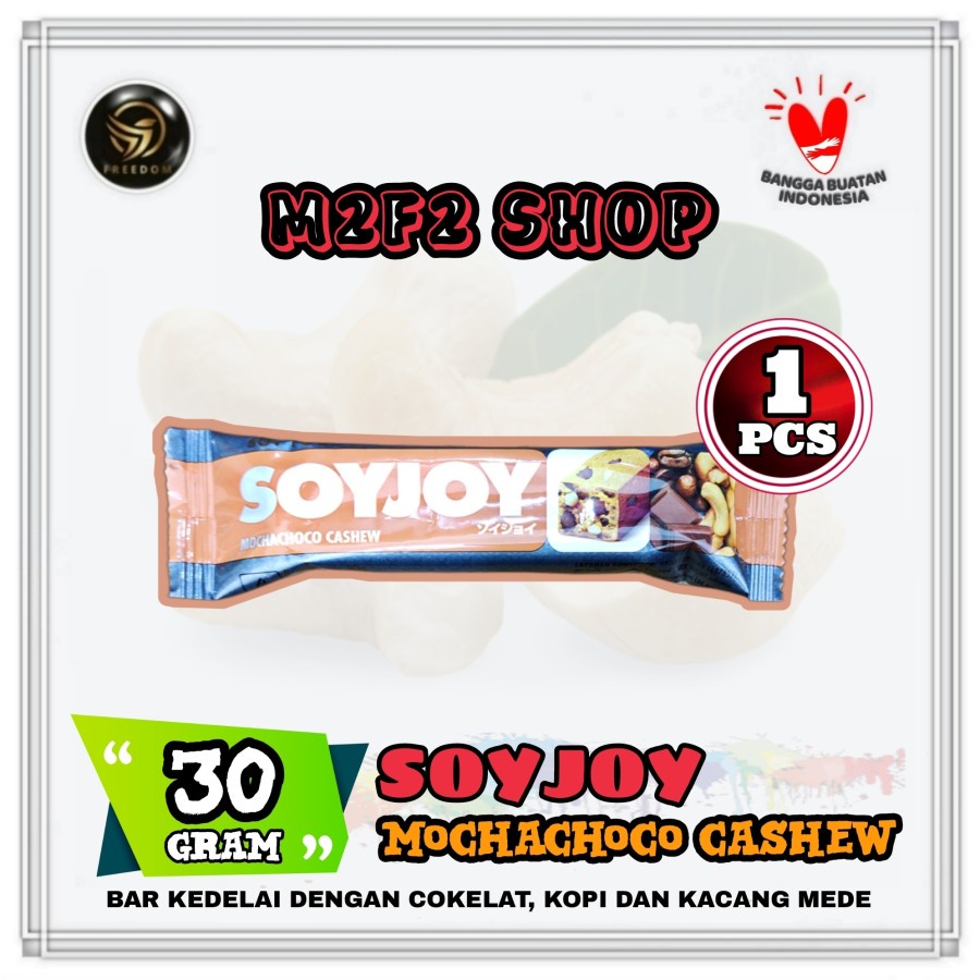 

SOYJOY Mochachoco Cashew | Cokelat Kopi & Kacang Mete - 30 gr (Kemasan Satuan)