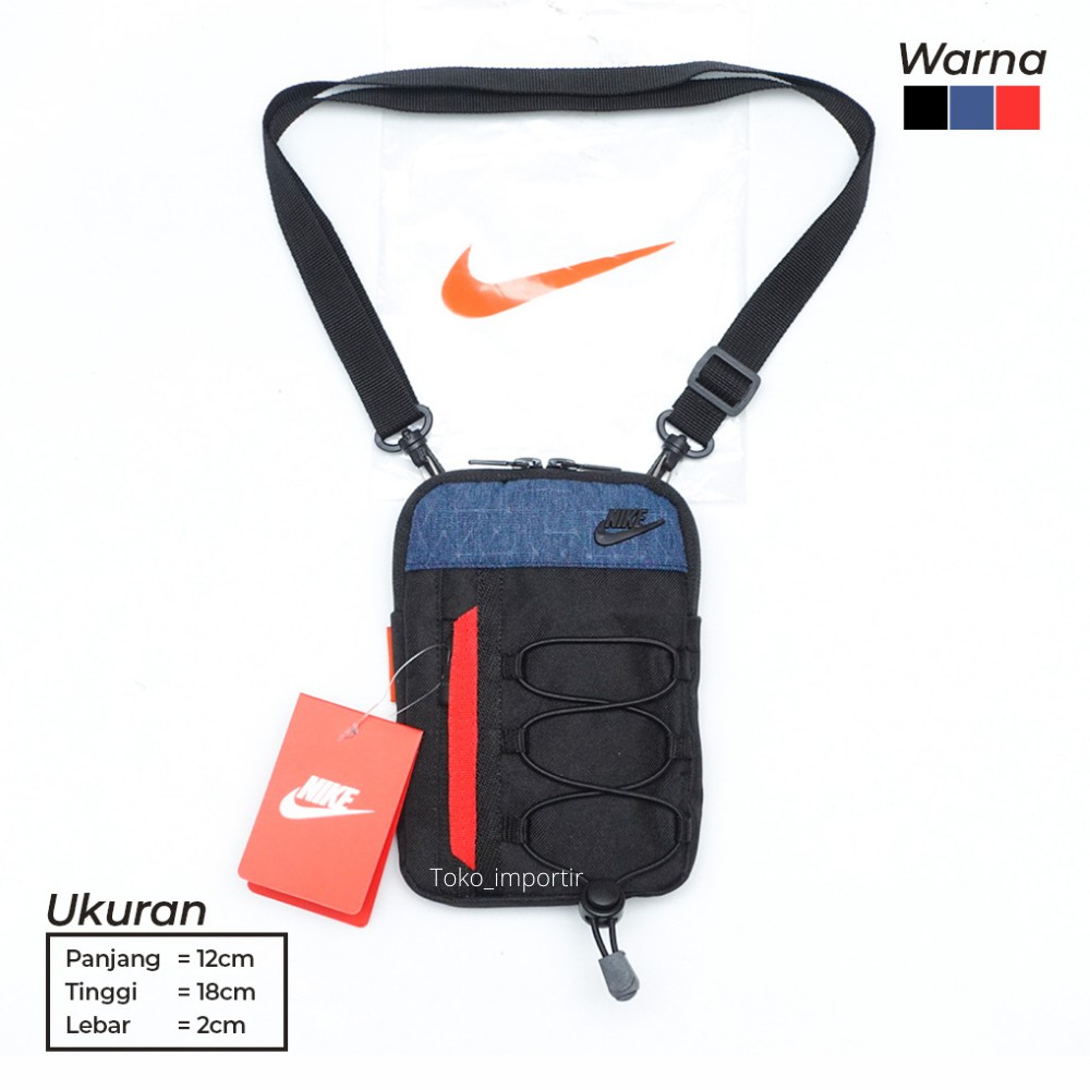 Tas Slingbag Nike Mini Waterproof Tas Selempang Pria Unisex Mirror Ori