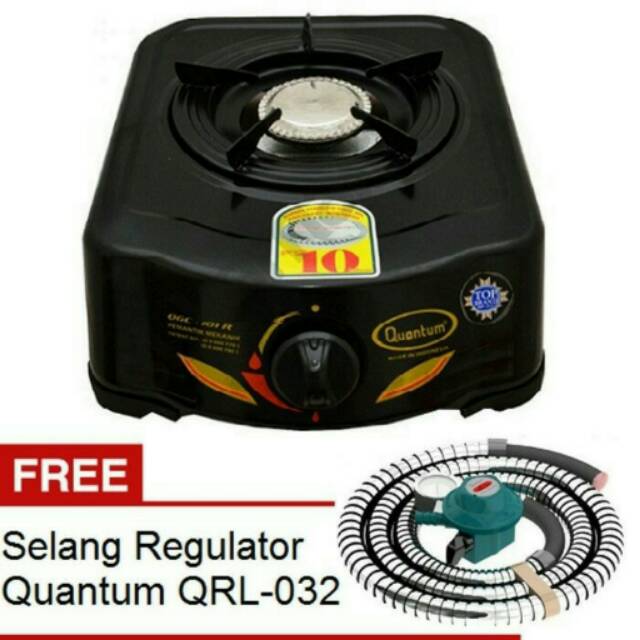 KOMPOR GAS QUANTUM 1TUNGKU +SELANG QUANTUM