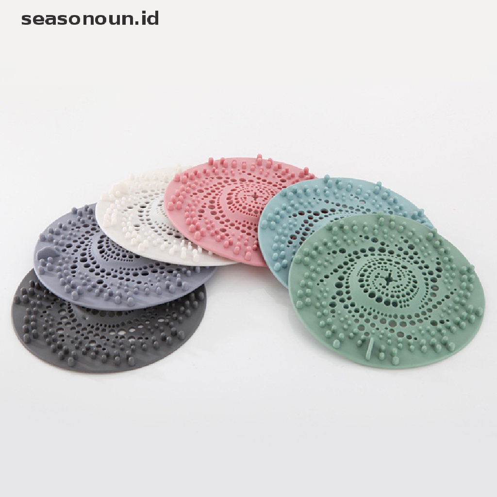 【seasonoun】 Round Hair Filter Sink Anti-blocking Strainer Bathtub Shower Floor Drain Stopper .