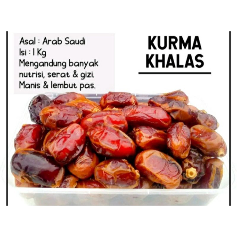 Jual Kurma Khalas Kg Kurma Khalas Saad Kg Shopee Indonesia