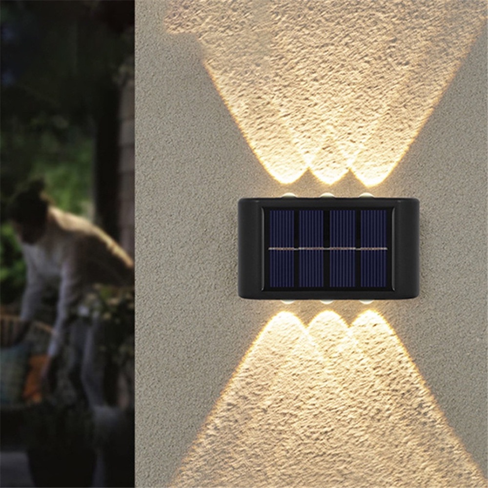 (COD Tangding) Lampu Taman 6-led Tenaga Surya Tahan Air Untuk Dekorasi Outdoor