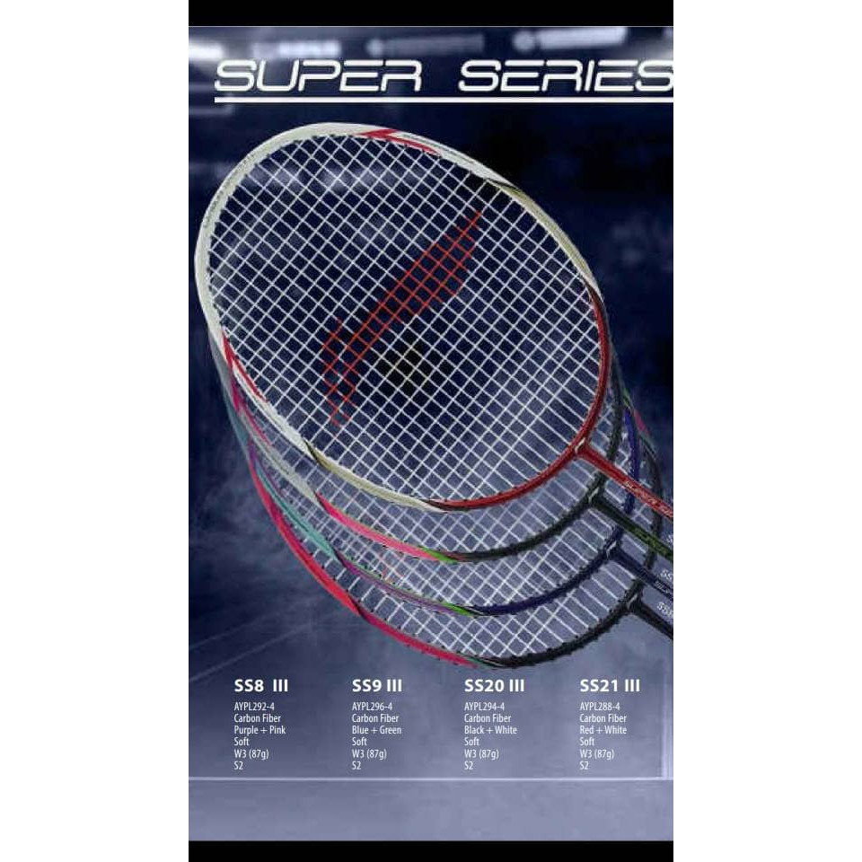 Original Lining Super Series SS 20 III / SS 21 III Raket Badminton
