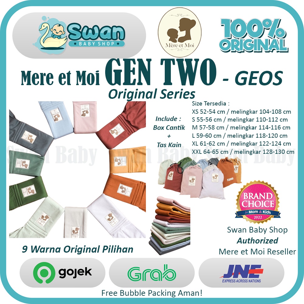 Mere - Geos Gen Two Original Series Mere et Moi / Gendongan Kaos Bayi