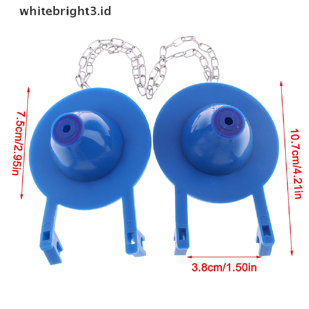 (whitebright3.id) 2pcs Katup Flush Toilet Bahan Karet