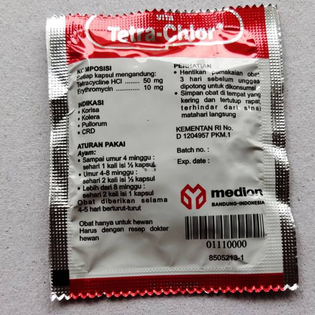 Tetra chlor Vita tetra-chlor sachet isi 10 kapsul