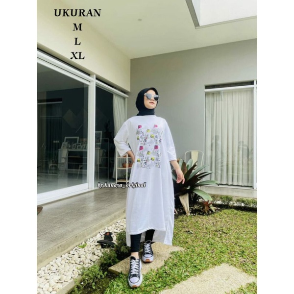 Tunik Kaos Import Viral Terbaru Anggun Tunik Kaos Long Tunik Bahan Combed Tunik Wanita Muslimah Keki