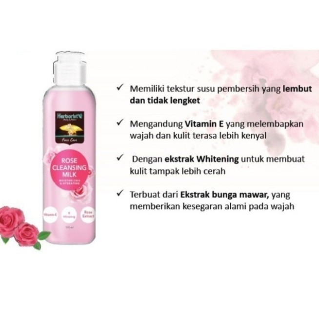 ★ BB ★ HERBORIST Rose Water 100ml | HERBORIS Cleansing Milk Rose 100ml