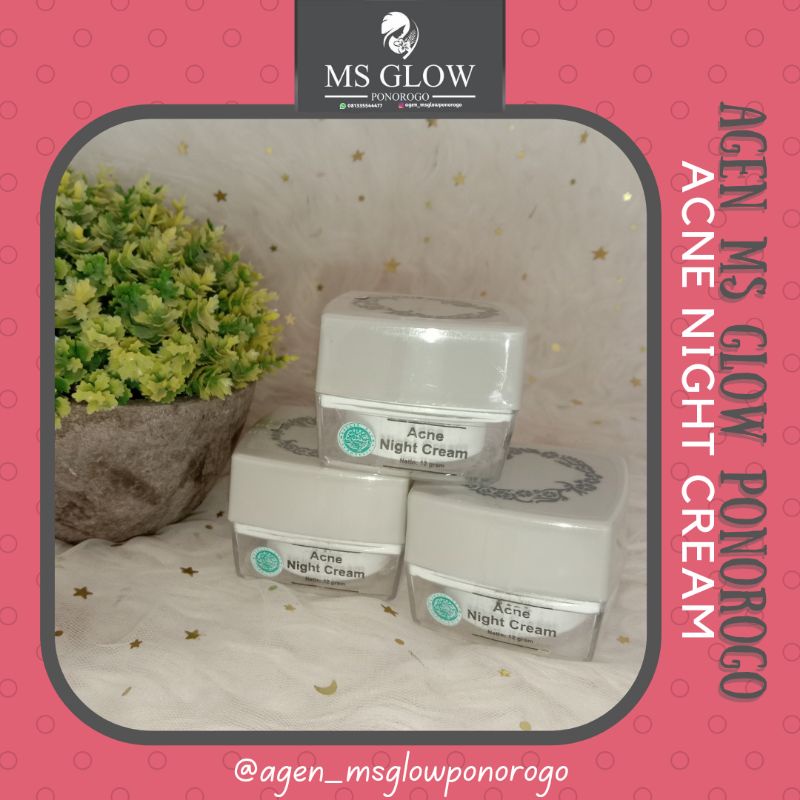 [Agen MS Glow Ponorogo] MS GLOW ACNE NIGHT CREAM