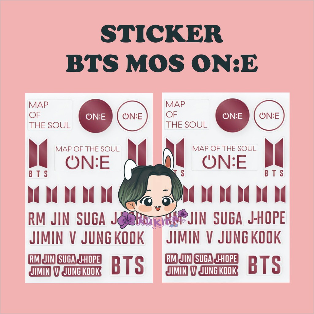 STICKER BTS MAP OF THE SOUL ONE CONCERT ON;E