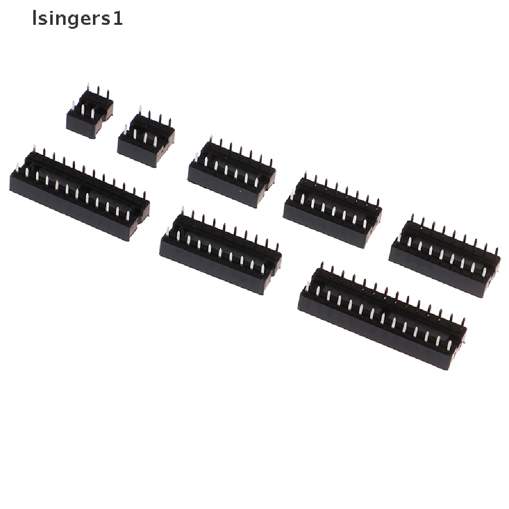 (lsingers1) 66pcs / Box Soket DIP IC Tipe Solder 6 / 8 / 14 / 16 / 18 / 20 / 24 / 28 Pin