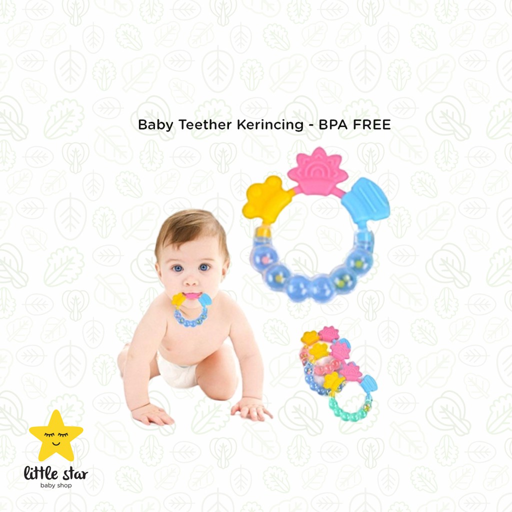 Teether Bayi Gelang | Gigitan Kerincing | Baby Rattle