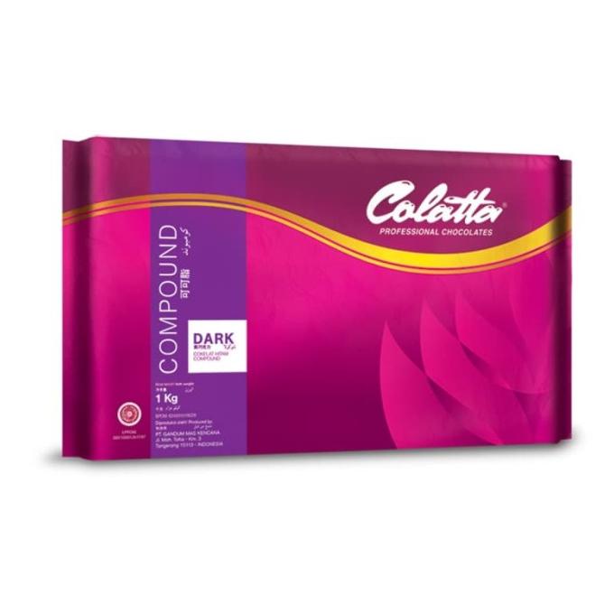 

Colatta Professional Chocolates Dark Compound 1 Kg TERLARIS TERPERCAYA ORIGINAL