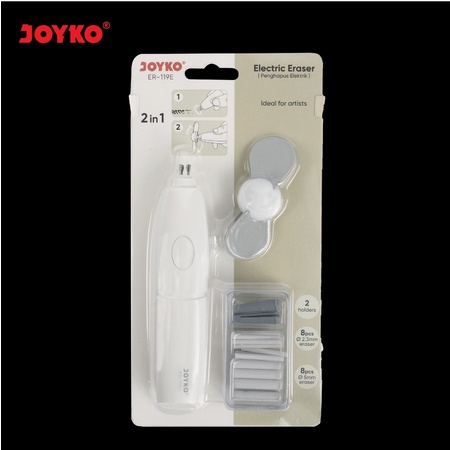 JOYKO - PENGHAPUS ELEKTRIK / ELECTRIC ERASER BATERIA - 2 HOLDER / 2.3MM ERASER / 5MM ERASER ER-119E