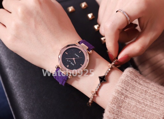 JAM TANGAN MURAH CEWEK QUARTZ ANALOG DESAIN BINTANG GAYA KOREA UNTUK WANITAWATCH SABUK MURAH W78