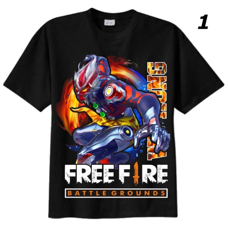 KAOS ANAK FREE FIRE BAJU FF KAOS FF DISTRO ANAK SAMPAI DEWASA BAJU GAMES WUKONG